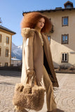 Goldbergh Ember Jacket, Caramello w/ Faux Fur-Goldbergh