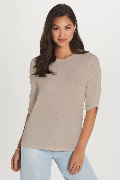 Ruched 1/2 Sleeve, String-Goldie