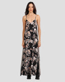 LS Lotus Tiger Dress, Black-Las Surenas