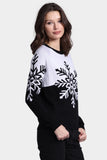 MR Snowflke Reversible Sweater, Black/White