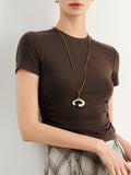 Sculpted Waist Slim-Fit Tee-Meilleur Moment