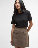 Barbour Sophia Wool Mini Skirt, Multi Check-Barbour
