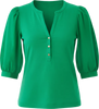 Ronson Knit Top, Bamboo Green