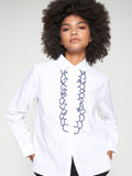 Vilagallo Lionetta Embroidered, White-Vilagallo