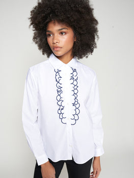 Vilagallo Lionetta Embroidered, White-Vilagallo