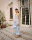 Skirt, Africa Light Blue-Las Surenas