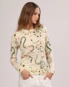 Cashmere Sweater, Full Snakes-Las Surenas