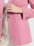 Herringbone Blazer, Raspberry-Vilagallo
