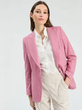 Herringbone Blazer, Raspberry-Vilagallo