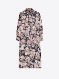 Horse Midi Dress, Black & Beige-Vilagallo
