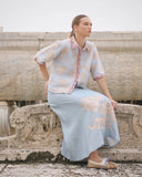 Skirt, Africa Light Blue-Las Surenas
