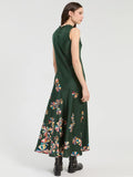 Circles Dress, Green-Vilagallo