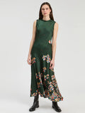 Circles Dress, Green-Vilagallo
