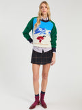 Ski Sweater, Green Blue-Vilagallo