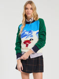 Ski Sweater, Green Blue-Vilagallo