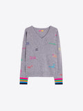 Words Sweater, Grey-Vilagallo
