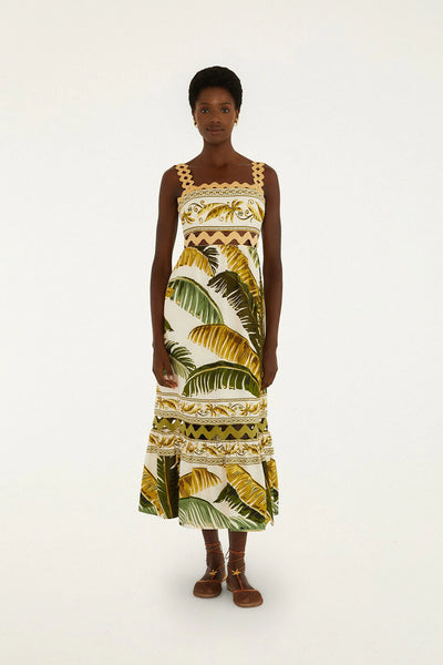 Trancoso Sand Sleeveless Maxi Dress, Trancoso Sand-Farm Rio
