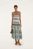 Manoela Off-White Sleveless Belt Maxi Dress, Manoela Off-White-Farm Rio