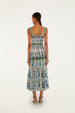 Manoela Off-White Sleveless Belt Maxi Dress, Manoela Off-White-Farm Rio