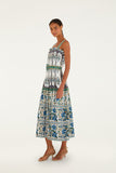 Manoela Off-White Sleveless Belt Maxi Dress, Manoela Off-White-Farm Rio