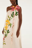 Garden Terrace One Shoulder Maxi Dress, Pink-Farm Rio