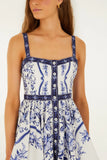 Porcelain Garden Off-White Sleeveless Mini Dress, Porcelain Garden Off-White-Farm Rio