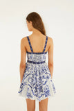Porcelain Garden Off-White Sleeveless Mini Dress, Porcelain Garden Off-White-Farm Rio