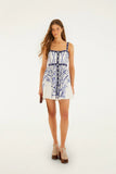 Porcelain Garden Off-White Sleeveless Mini Dress, Porcelain Garden Off-White-Farm Rio