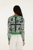 Manoela Buttoned Knit Cardigan, Manoela Off-White-Farm Rio