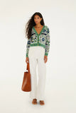 Manoela Buttoned Knit Cardigan, Manoela Off-White-Farm Rio