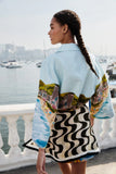 Long Sleeve Kimono, Copacabana Beach Multicolor-Farm Rio