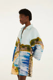 Long Sleeve Kimono, Copacabana Beach Multicolor-Farm Rio