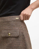 Barbour Sophia Wool Mini Skirt, Multi Check-Barbour