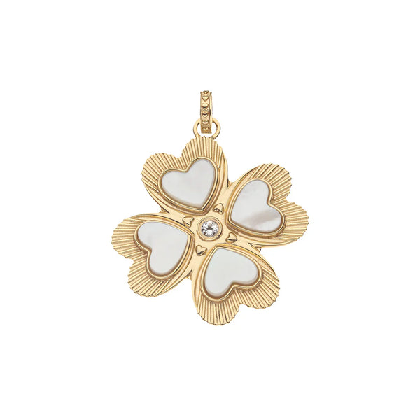 JW LUCKY in Love Clover Pendant, MOP