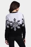 MR Snowflke Reversible Sweater, Black/White