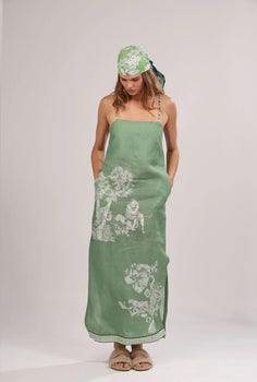 Long Dress, Africa Green-Las Surenas
