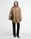 Barbour Clementine Wool Scarf Coat, Camel-Barbour