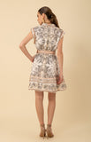 Hale Bob Holland Organza Dress, Tan-Hale Bob