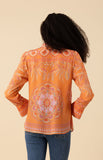 Hale Bob Lara Silk Top, Orange-Hale Bob