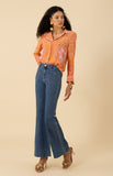Hale Bob Lara Silk Top, Orange-Hale Bob