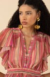 Hale Bob Della Charmeuse Dress, Coral-Hale Bob