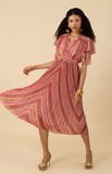 Hale Bob Della Charmeuse Dress, Coral-Hale Bob