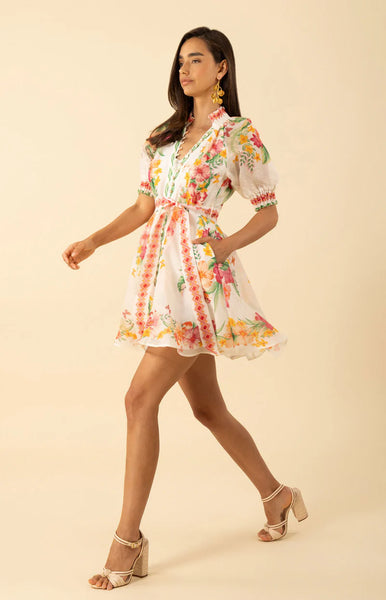Alaiya Organza Dress, Ivory-Hale Bob