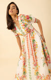 Hale Bob Alaiya Organza Maxi Dress, Ivory-Hale Bob