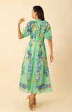 Alaiya Organza Maxi Dress, Mint-Hale Bob