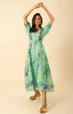 Alaiya Organza Maxi Dress, Mint-Hale Bob