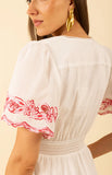 Alena Embroidered Voile Dress, Pink-Hale Bob