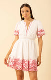 Alena Embroidered Voile Dress, Pink-Hale Bob