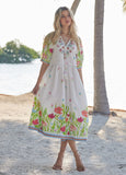 Elsa Dress 48", Garden-White-Bella tu