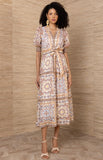 Bess Linen Maxi Dress, Ivory-Hale Bob